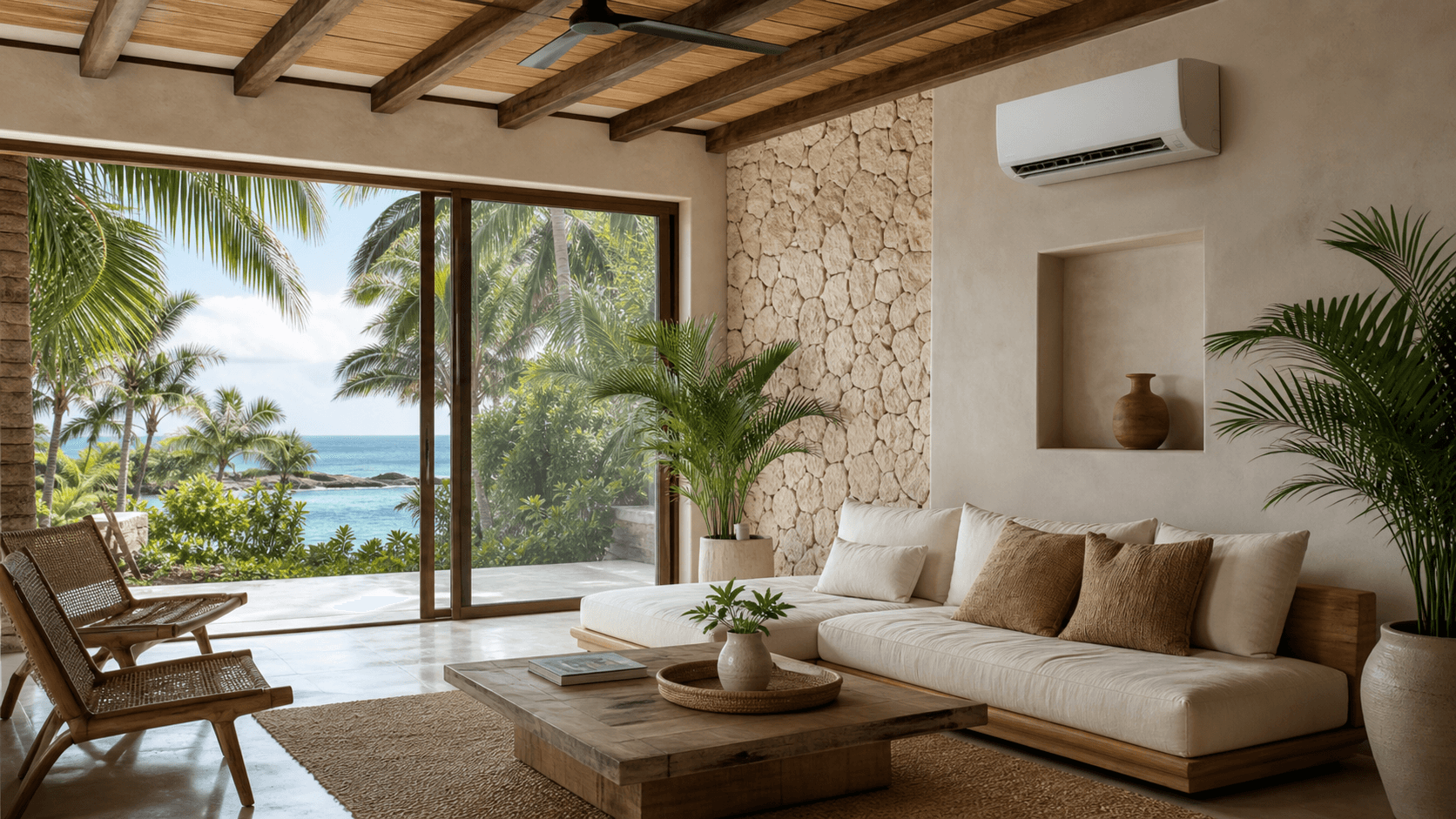 Akumal villa with AC