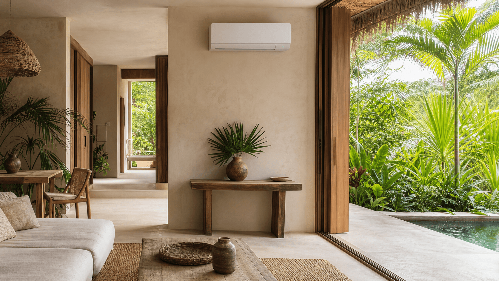 Tulum villa with AC