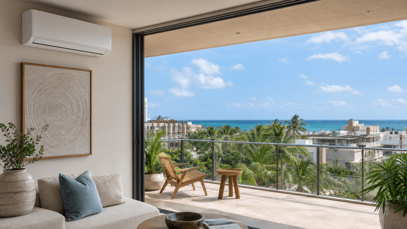 Playa del Carmen condo with AC
